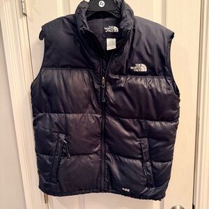 The North Face Black Puffer Vest. 600 series. Girls size XL